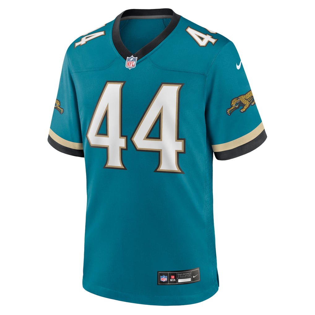 Men's Jacksonville Jaguars Travon Walker Nike Teal Prowler Throwback Player Game Jersey - Image 3
