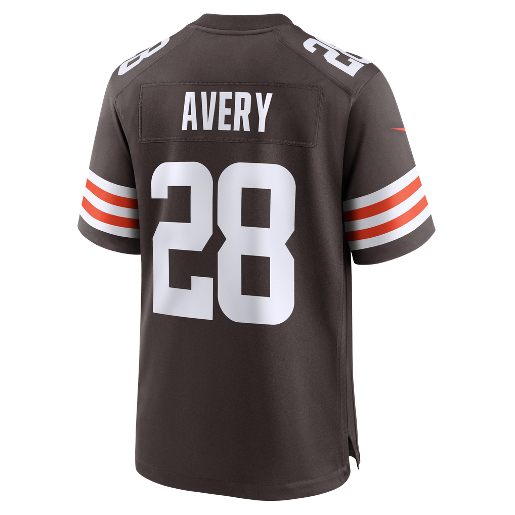 Men's Cleveland Browns Tre Avery Nike Brown Team Game Jersey - Image 4