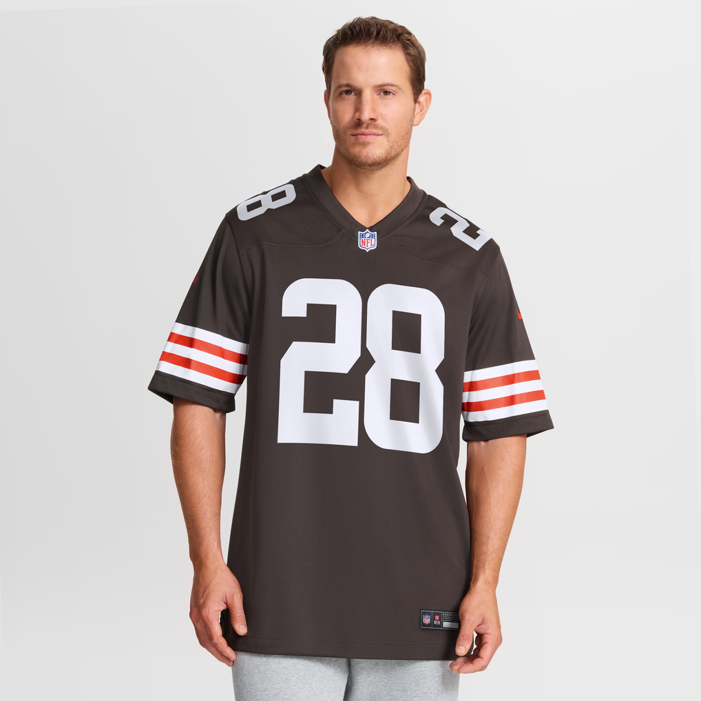 Men's Cleveland Browns Tre Avery Nike Brown Team Game Jersey - Image 5