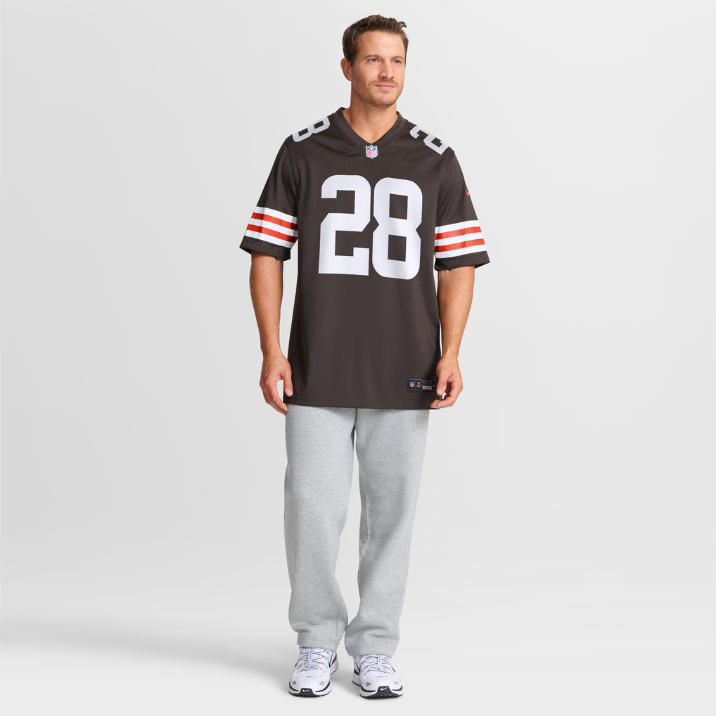 Men's Cleveland Browns Tre Avery Nike Brown Team Game Jersey - Image 7