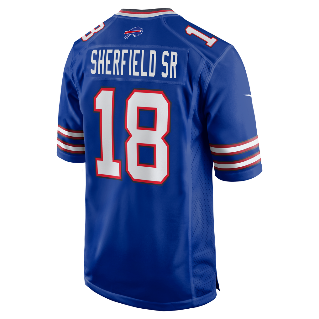 Men's Buffalo Bills Trent Sherfield Sr. Nike Royal Team Game Jersey - Image 6
