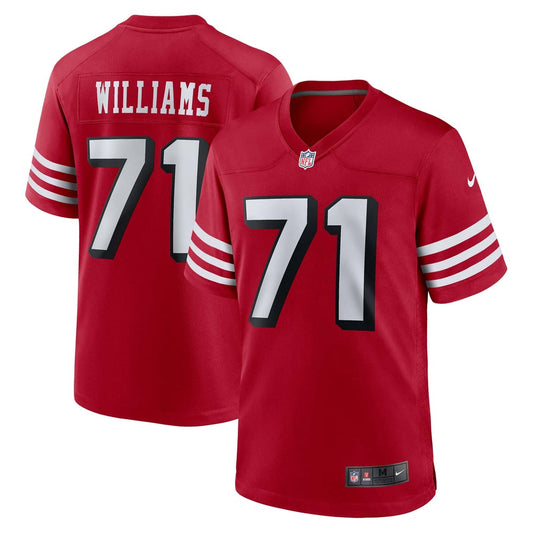 Men's San Francisco 49ers Trent Williams Nike Scarlet Alternate Game Jersey - Image 1