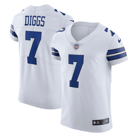 Men's Dallas Cowboys Trevon Diggs Nike White Vapor Elite Jersey - Image 1