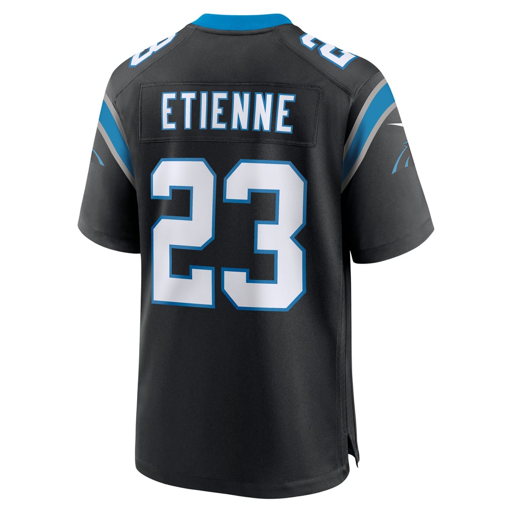 Men's Carolina Panthers Trevor Etienne Nike Black Team Game Jersey - Image 4