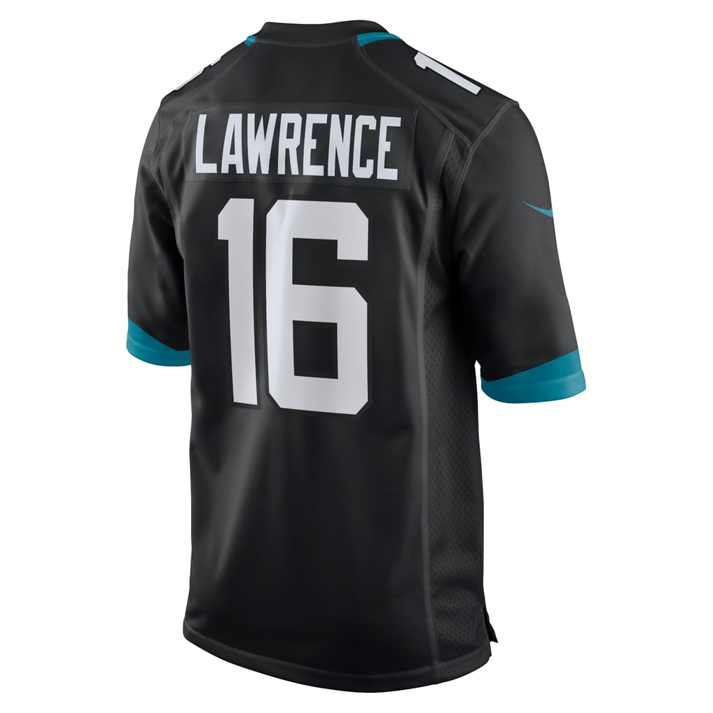 Men's Jacksonville Jaguars Trevor Lawrence Nike Black Alternate Game Jersey - Image 4