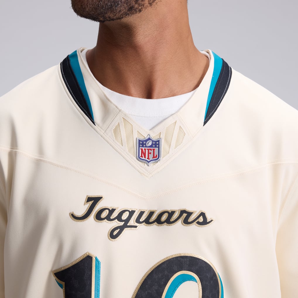 Men's Jacksonville Jaguars Trevor Lawrence Nike Natural 2026 Rivalries Collection Stitched Limited Jersey - Image 9