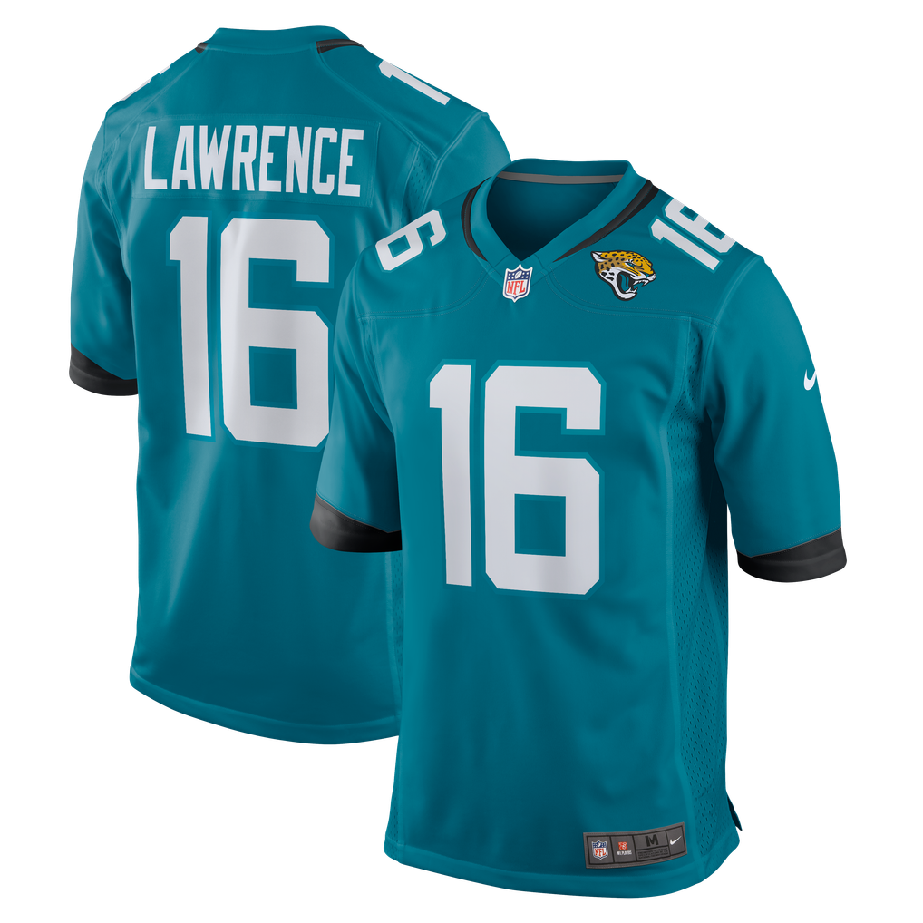 Men's Jacksonville Jaguars Trevor Lawrence Nike Teal Home Game Jersey - Image 2