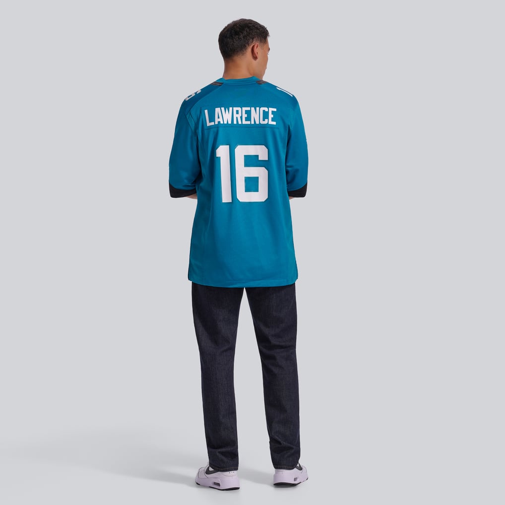 Men's Jacksonville Jaguars Trevor Lawrence Nike Teal Home Game Jersey - Image 6