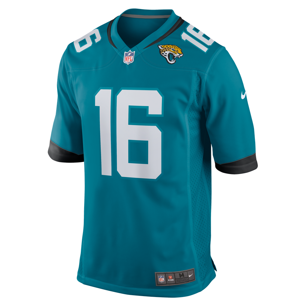 Men's Jacksonville Jaguars Trevor Lawrence Nike Teal Home Game Jersey - Image 7