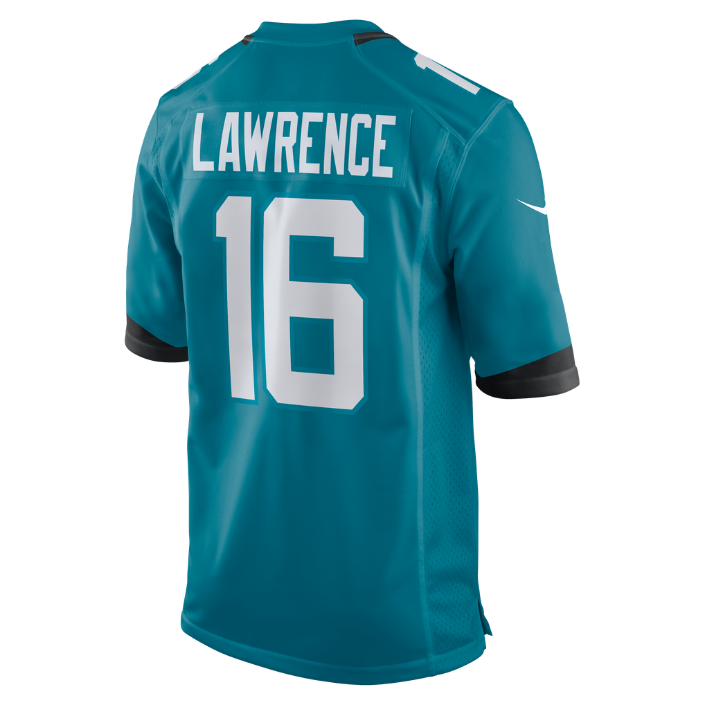 Men's Jacksonville Jaguars Trevor Lawrence Nike Teal Home Game Jersey - Image 8