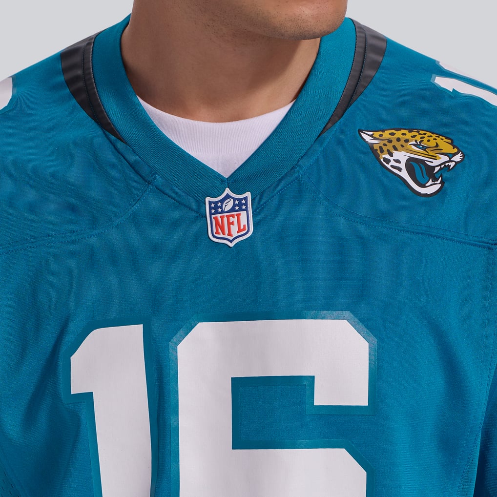 Men's Jacksonville Jaguars Trevor Lawrence Nike Teal Home Game Jersey - Image 9