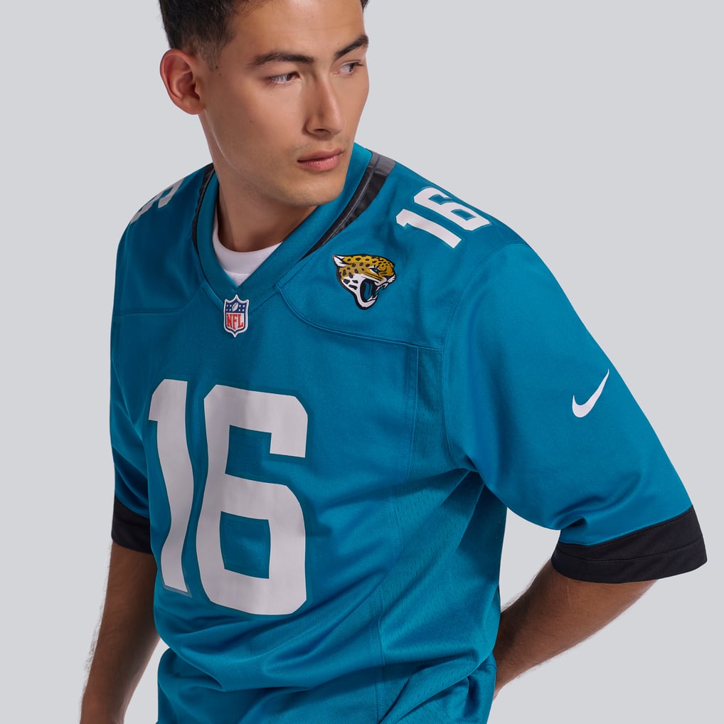 Men's Jacksonville Jaguars Trevor Lawrence Nike Teal Home Game Jersey - Image 10