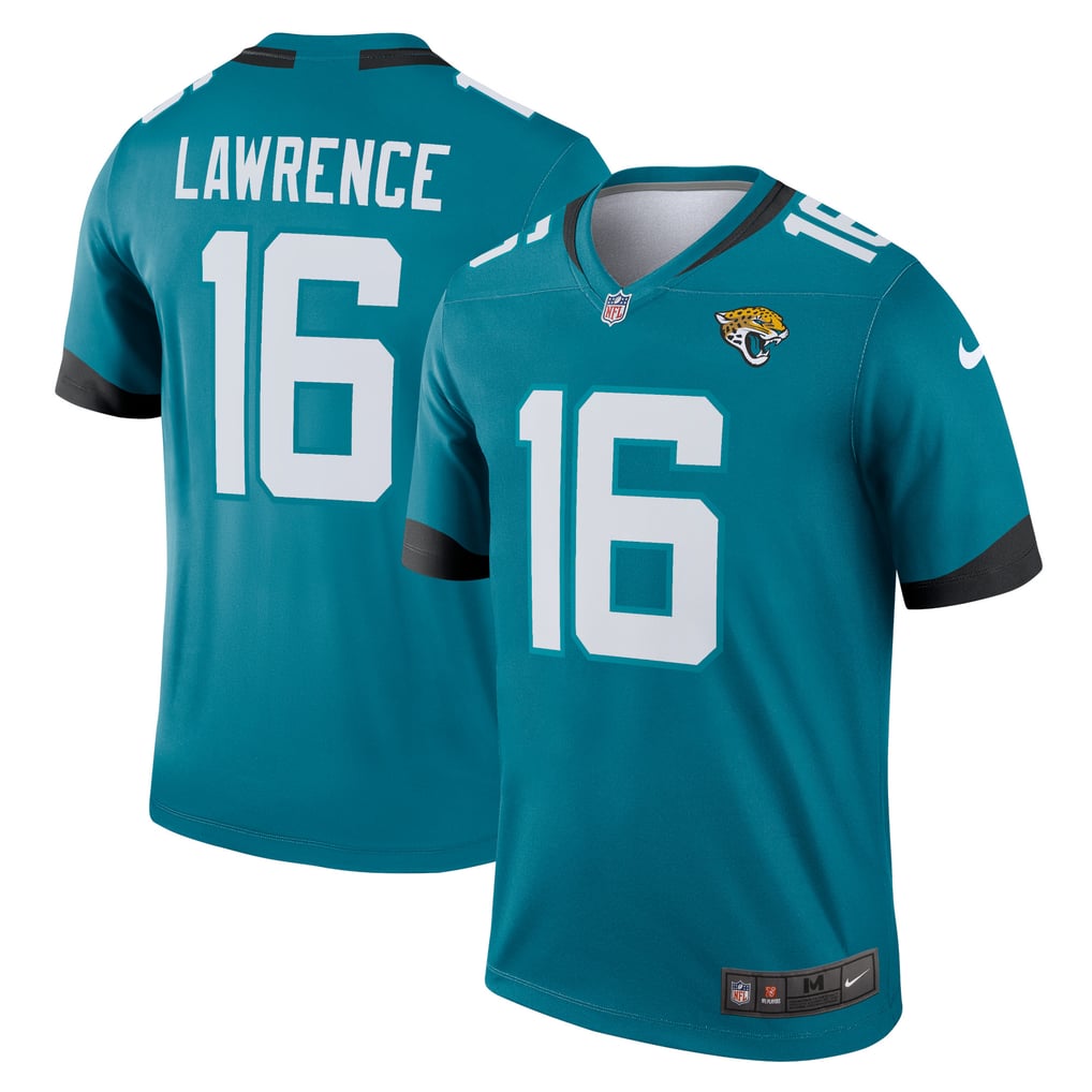 Men's Jacksonville Jaguars Trevor Lawrence Nike Teal Legend Player Performance Top - Image 1