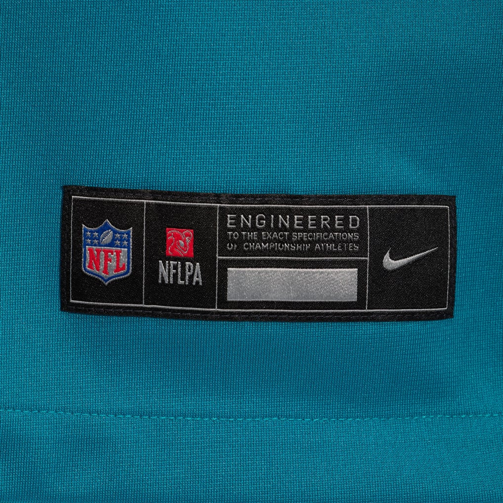 Men's Jacksonville Jaguars Trevor Lawrence Nike Teal Prowler Throwback Player Game Jersey - Image 7