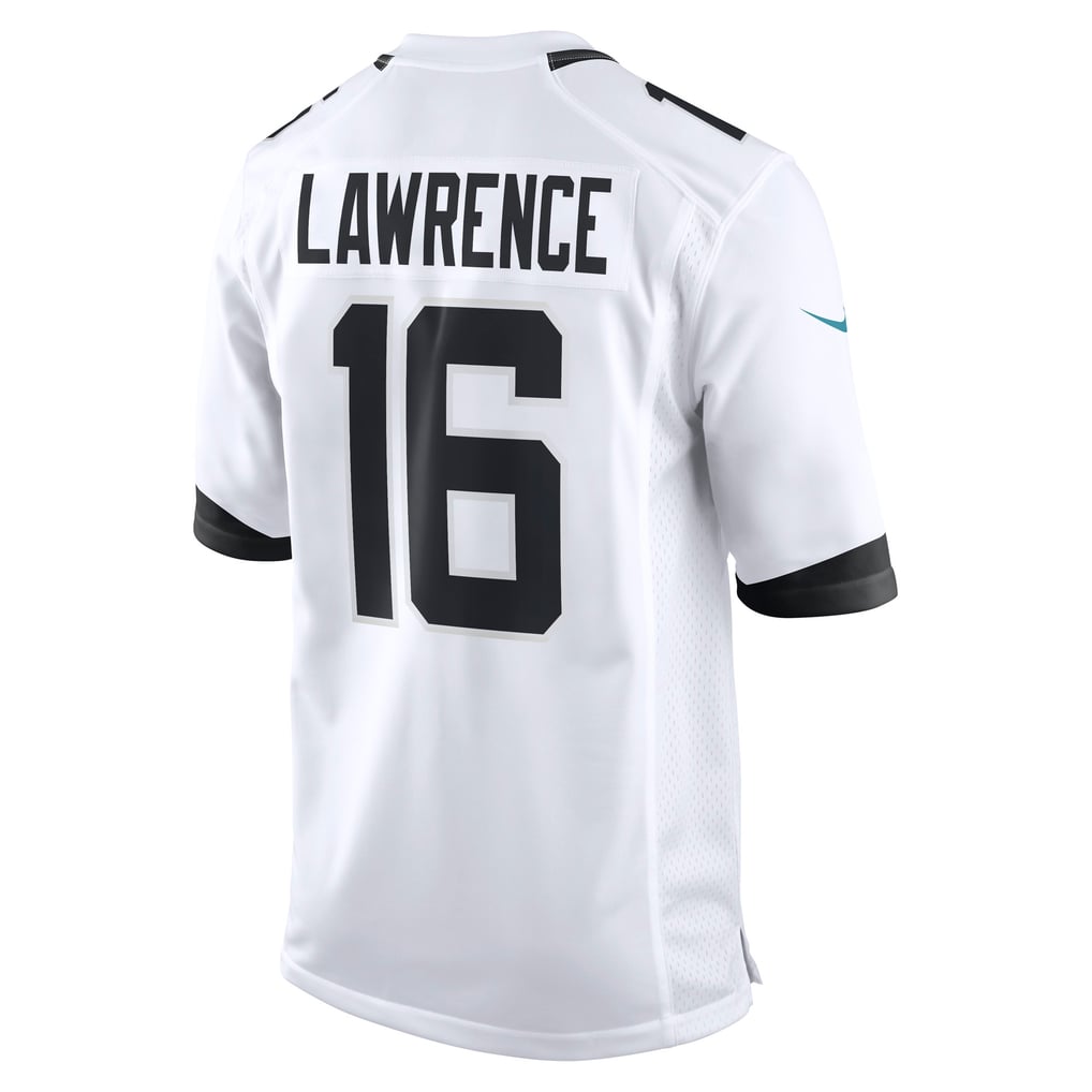 Men's Jacksonville Jaguars Trevor Lawrence Nike White Game Jersey - Image 4