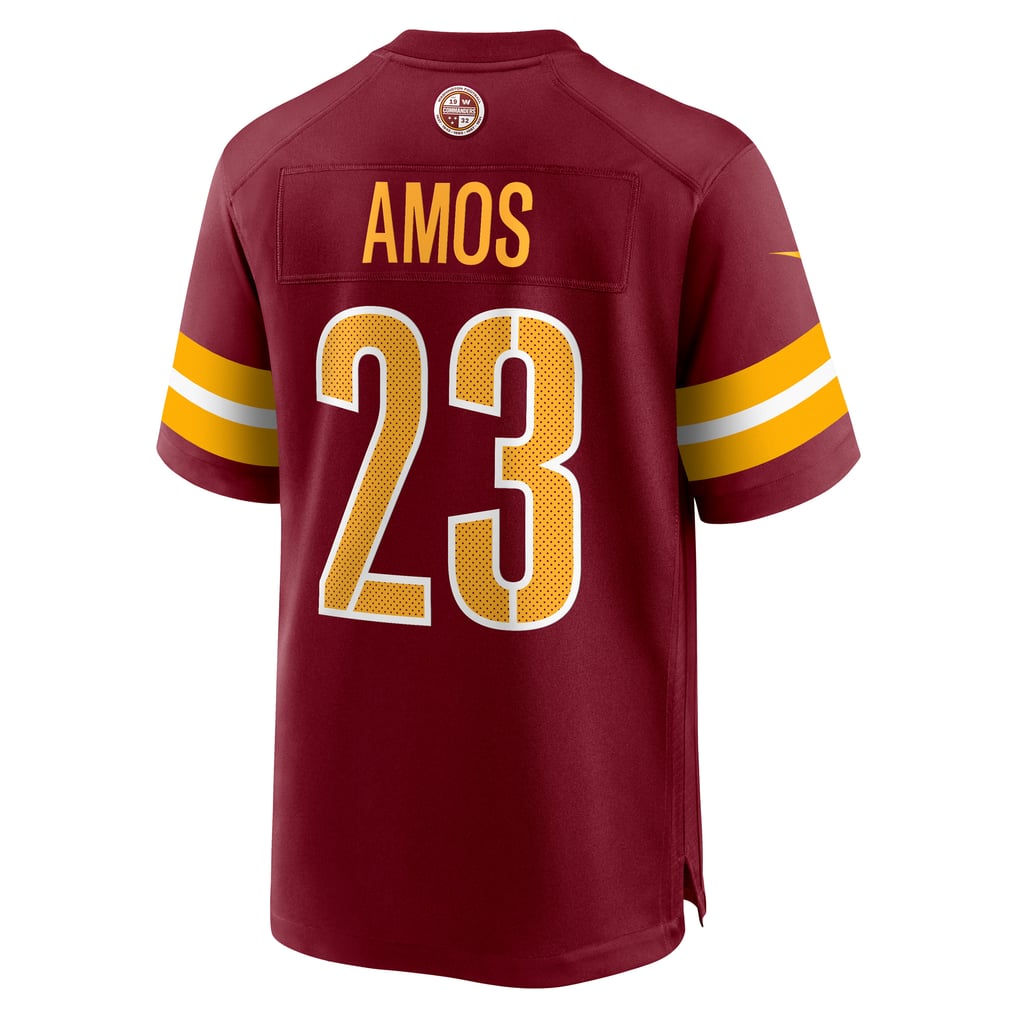Men's Washington Commanders Trey Amos Nike  Burgundy Team Game Jersey - Image 4