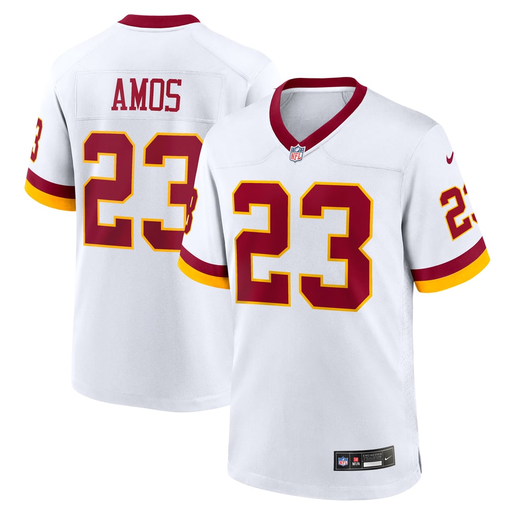 Men's Washington Commanders Trey Amos Nike White Game Super Bowl Era Jersey - Image 2