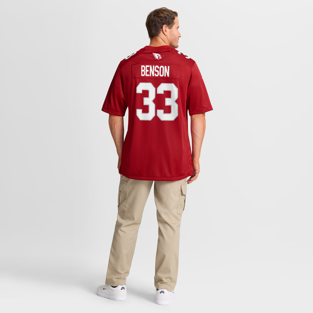 Men's Arizona Cardinals Trey Benson Nike  Cardinal Team Game Jersey - Image 9