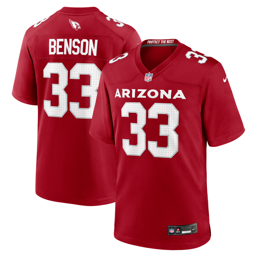 Men's Arizona Cardinals Trey Benson Nike  Cardinal Team Game Jersey - Image 1