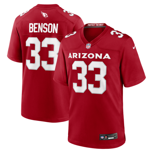 Men's Arizona Cardinals Trey Benson Nike  Cardinal Team Game Jersey - Image 1