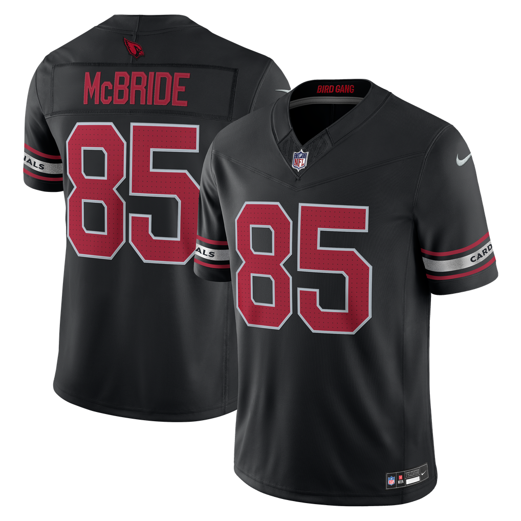 Men's Arizona Cardinals Trey McBride Nike Black Alternate Vapor F.U.S.E. Stitched Limited Jersey - Image 2