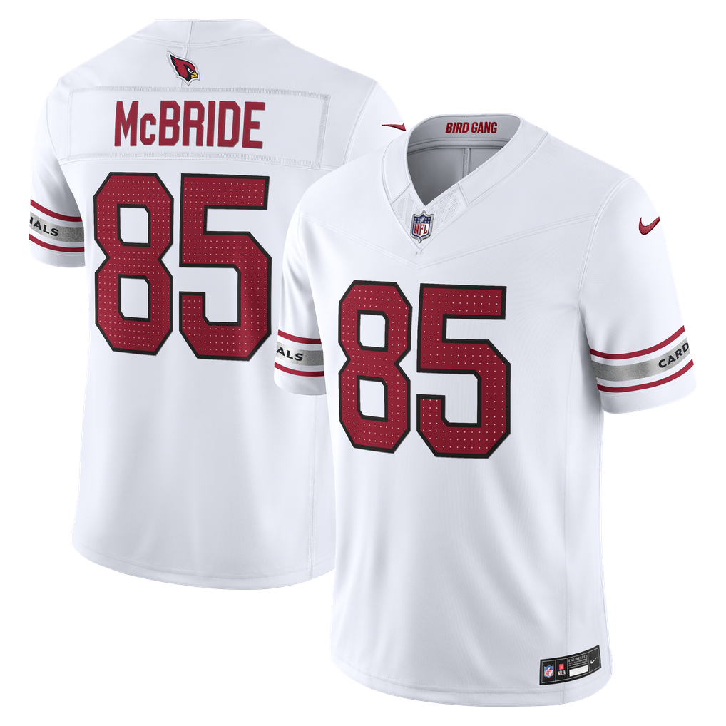 Men's Arizona Cardinals Trey McBride Nike White Vapor F.U.S.E. Stitched Limited Jersey - Image 1