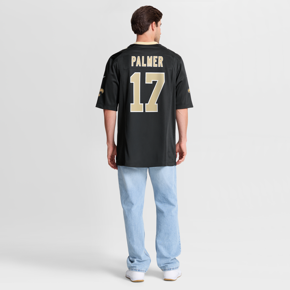 Men's New Orleans Saints Trey Palmer Nike  Black Team Game Jersey - Image 9