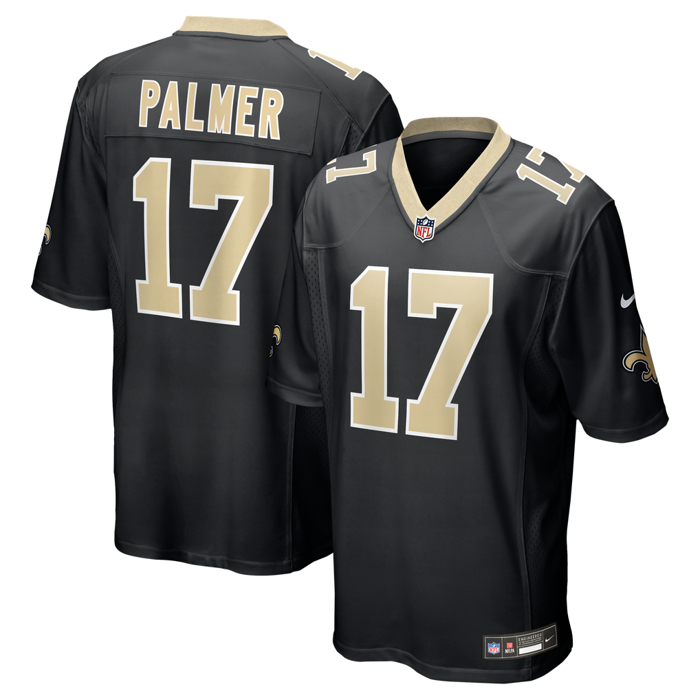 Men's New Orleans Saints Trey Palmer Nike  Black Team Game Jersey - Image 2