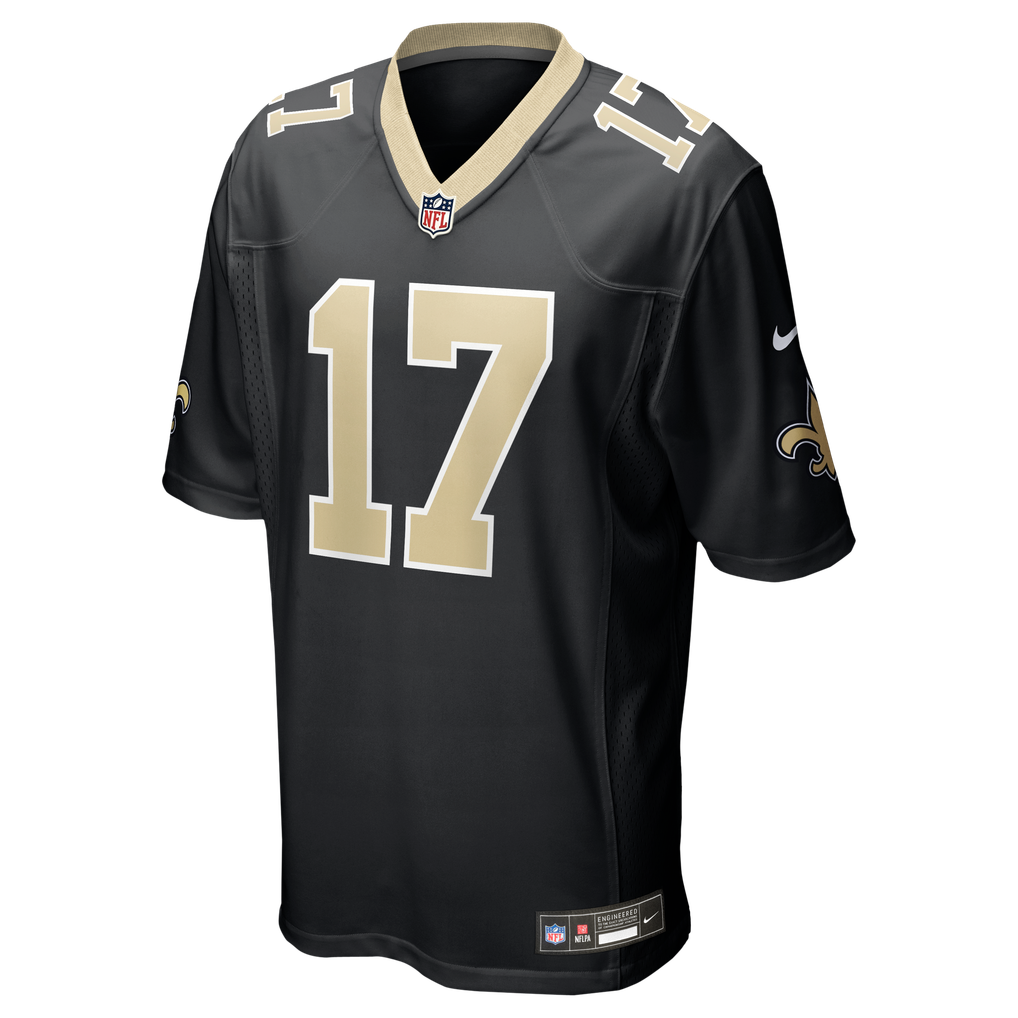 Men's New Orleans Saints Trey Palmer Nike  Black Team Game Jersey - Image 3