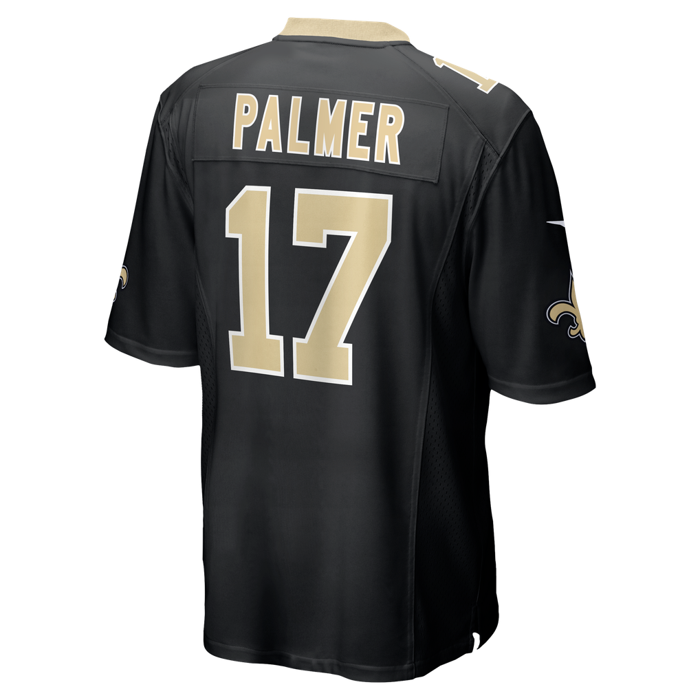 Men's New Orleans Saints Trey Palmer Nike  Black Team Game Jersey - Image 4
