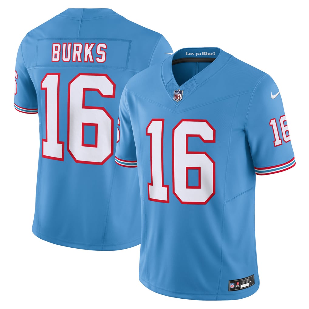 Men's Tennessee Titans Treylon Burks Nike Light Blue Vapor F.U.S.E. Limited Jersey - Image 1