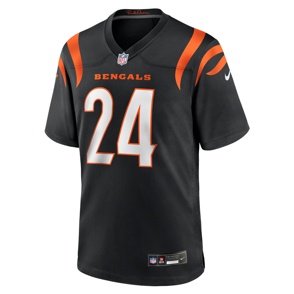 Men's Cincinnati Bengals Trikweze Bridges Nike Black Team Game Jersey - Image 5