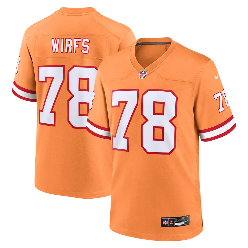 Men's Tampa Bay Buccaneers Tristan Wirfs Nike Orange Alternate Game Jersey - Image 2