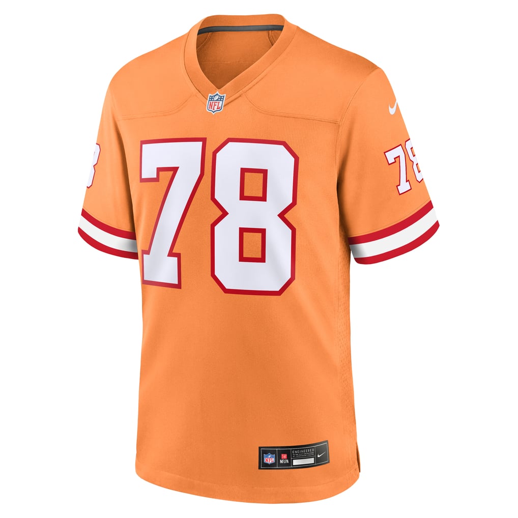 Men's Tampa Bay Buccaneers Tristan Wirfs Nike Orange Alternate Game Jersey - Image 3