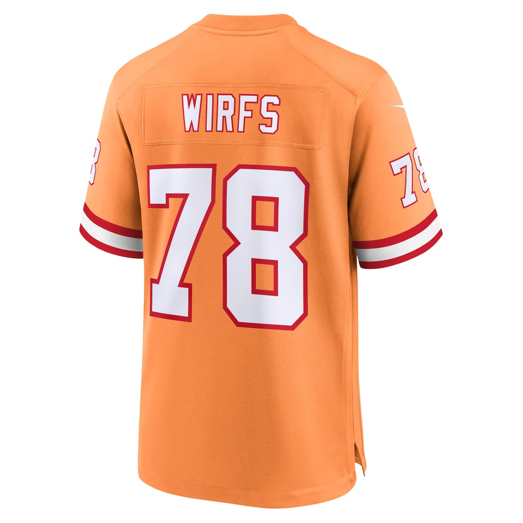 Men's Tampa Bay Buccaneers Tristan Wirfs Nike Orange Alternate Game Jersey - Image 4