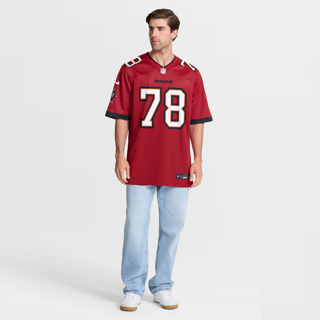 Men's Tampa Bay Buccaneers Tristan Wirfs Nike Red Player Game Jersey - Image 8