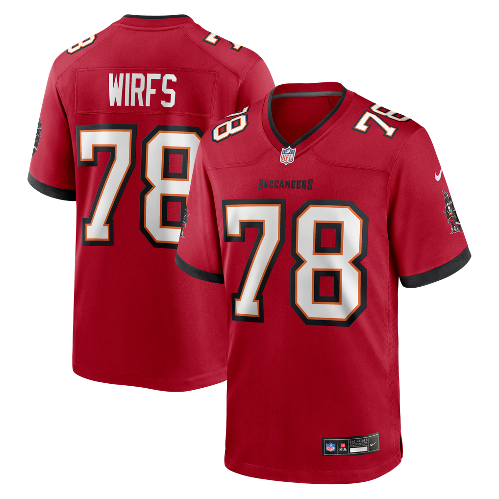 Men's Tampa Bay Buccaneers Tristan Wirfs Nike Red Player Game Jersey - Image 2