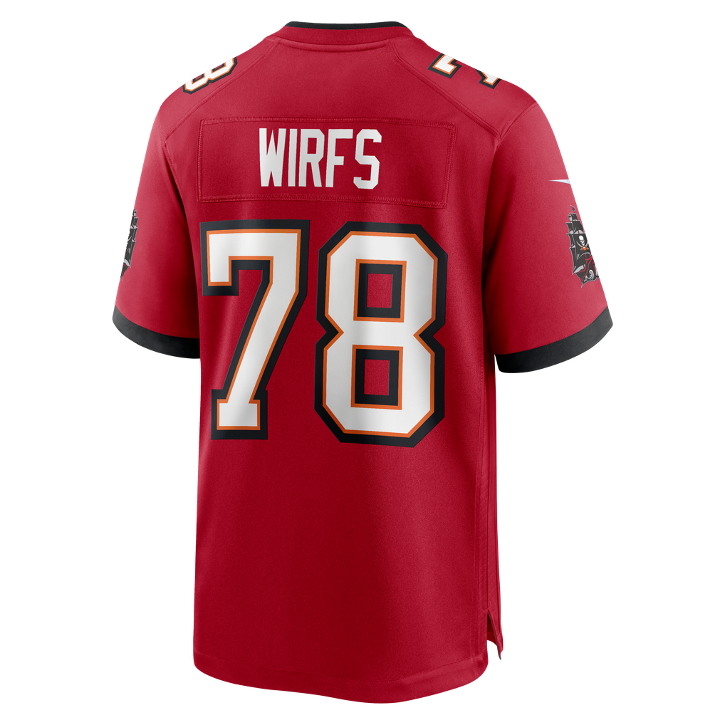 Men's Tampa Bay Buccaneers Tristan Wirfs Nike Red Player Game Jersey - Image 4