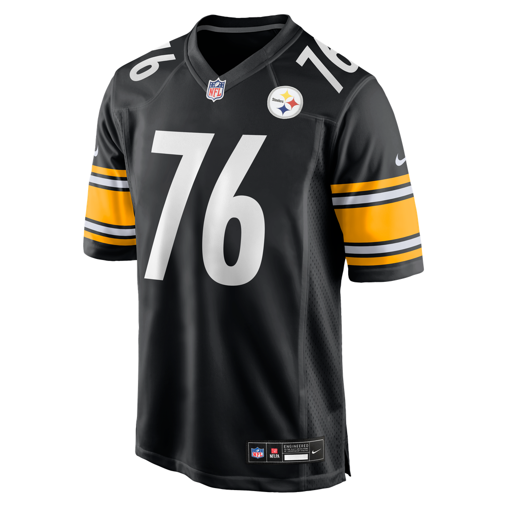 Men's Pittsburgh Steelers Troy Fautanu Nike Black  Player Game Jersey - Image 3