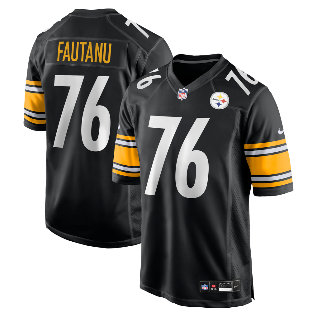 Men's Pittsburgh Steelers Troy Fautanu Nike Black  Player Game Jersey - Image 1