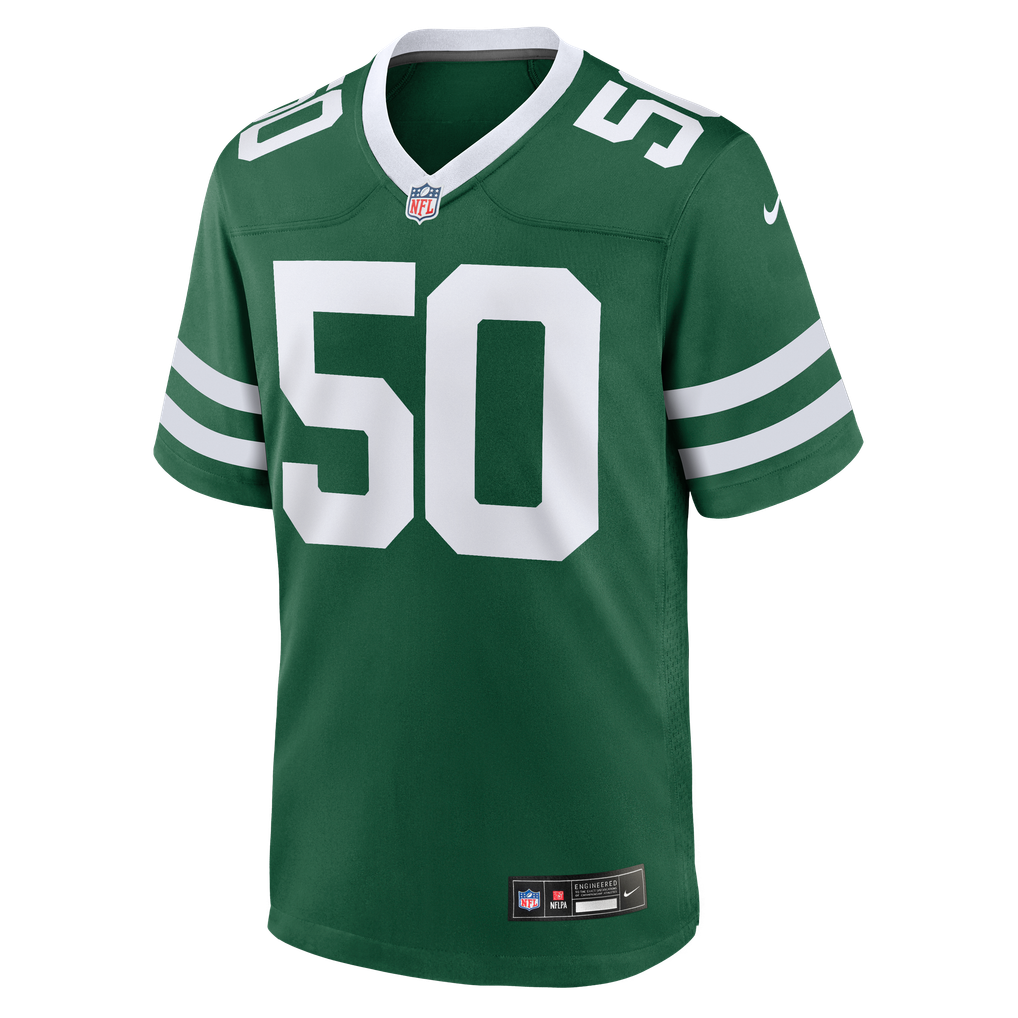 Men's New York Jets Troy Reeder Nike Legacy Green Team Game Jersey - Image 5