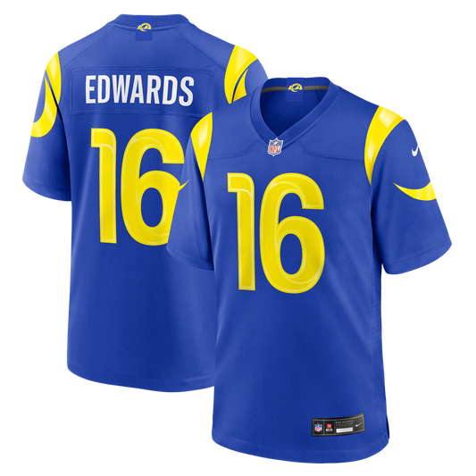 Men's Los Angeles Rams Tru Edwards Nike Royal Team Game Jersey - Image 1