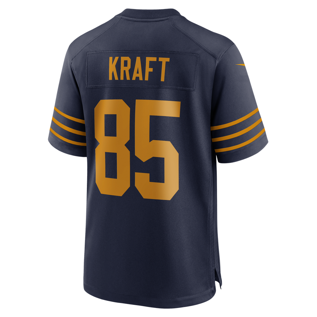 Men's Green Bay Packers Tucker Kraft Nike  Navy Alternate  Game Jersey - Image 8