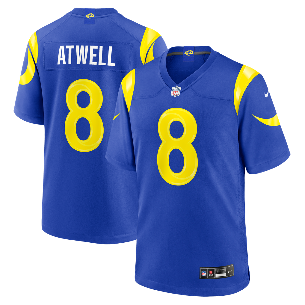 Men's Los Angeles Rams Tutu Atwell Nike Royal Team Game Jersey - Image 2