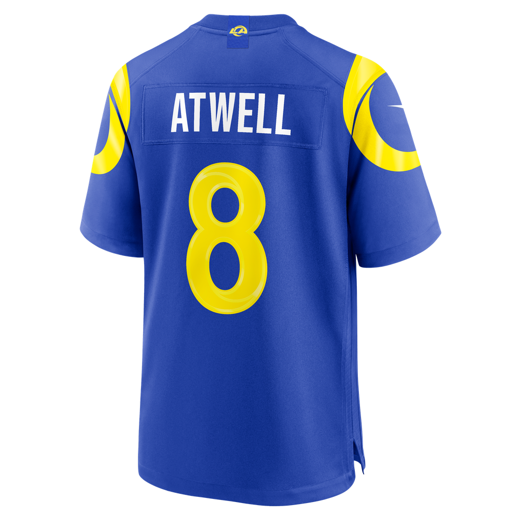 Men's Los Angeles Rams Tutu Atwell Nike Royal Team Game Jersey - Image 4
