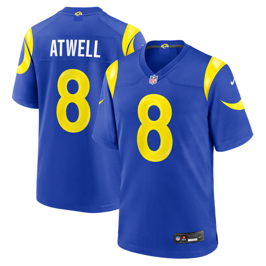 Men's Los Angeles Rams Tutu Atwell Nike Royal Team Game Jersey - Image 1