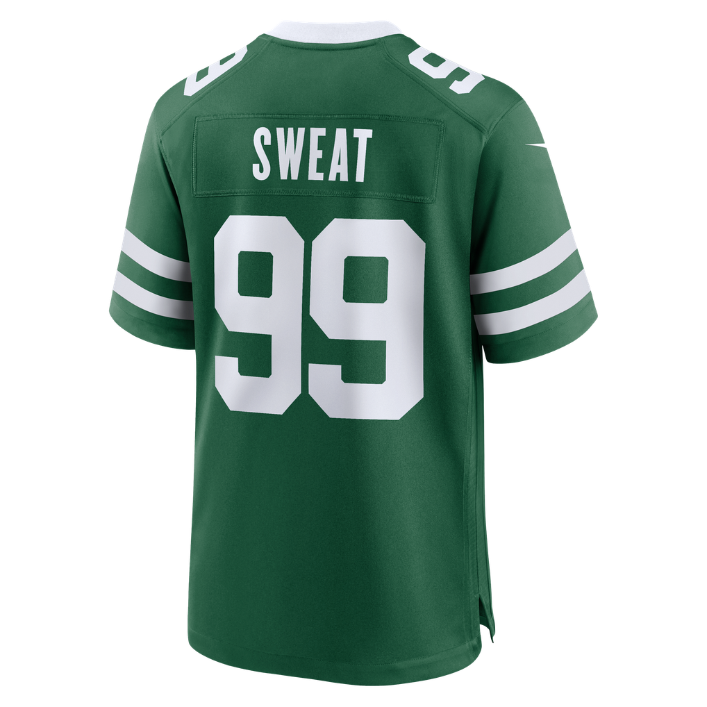 Men's New York Jets T'Vondre Sweat Nike Legacy Green Team Game Jersey - Image 4