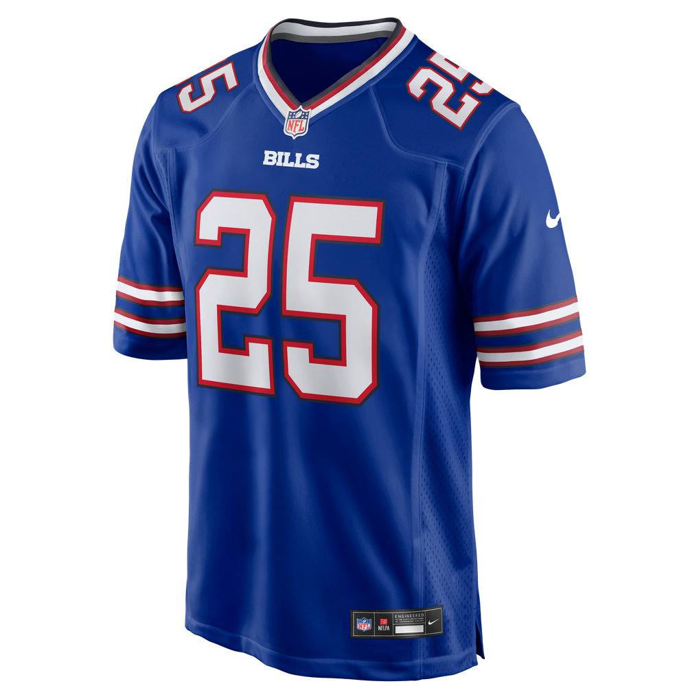 Men's Buffalo Bills Ty Johnson Nike Royal Team Game Jersey - Image 3