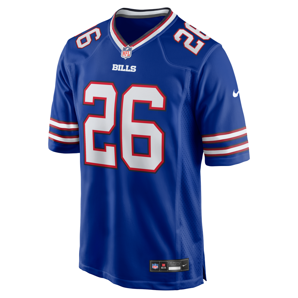 Men's Buffalo Bills Ty Johnson Nike  Royal Team Game Jersey - Image 3