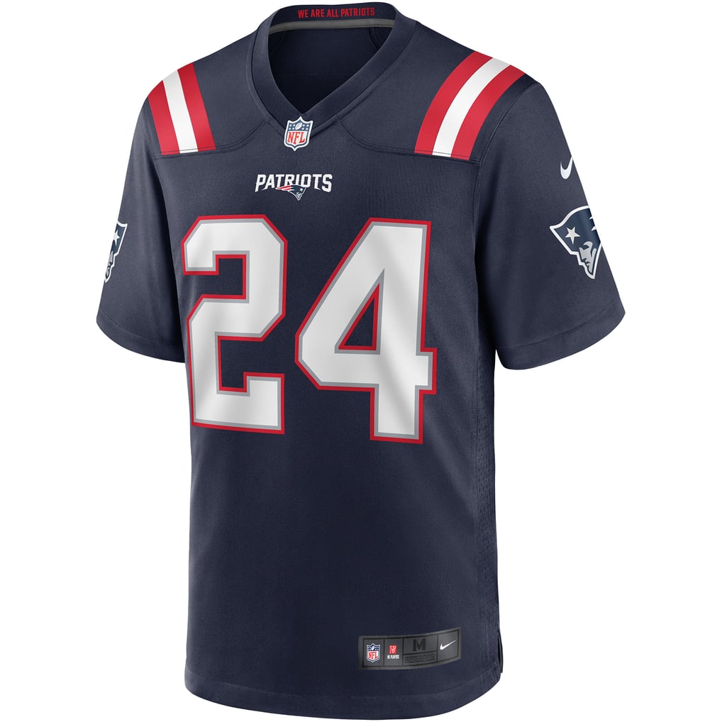 Men's New England Patriots Ty Law Nike Navy Game Retired Player Jersey - Image 3